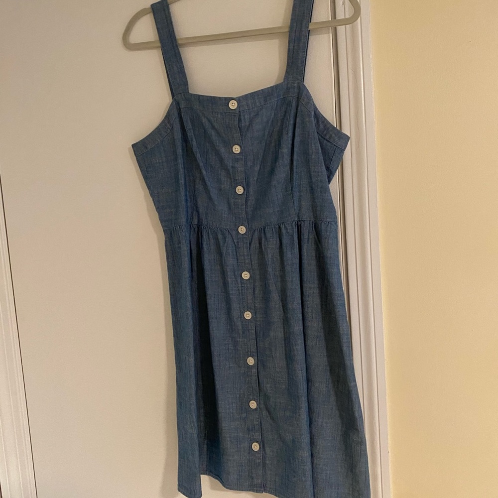 J. Crew button up denim dress